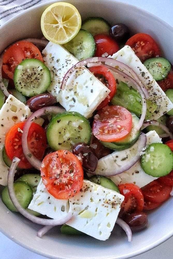 греческий салат это вкусная постная еда